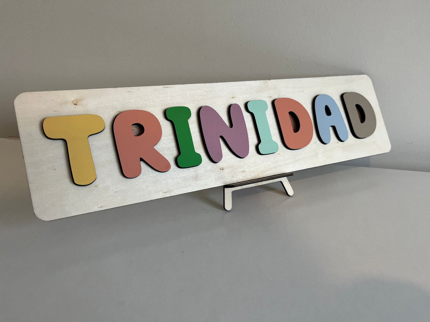 Puzzle de Madera con Nombre Personalizado para Niños – Juguete Educativo y Decorativo