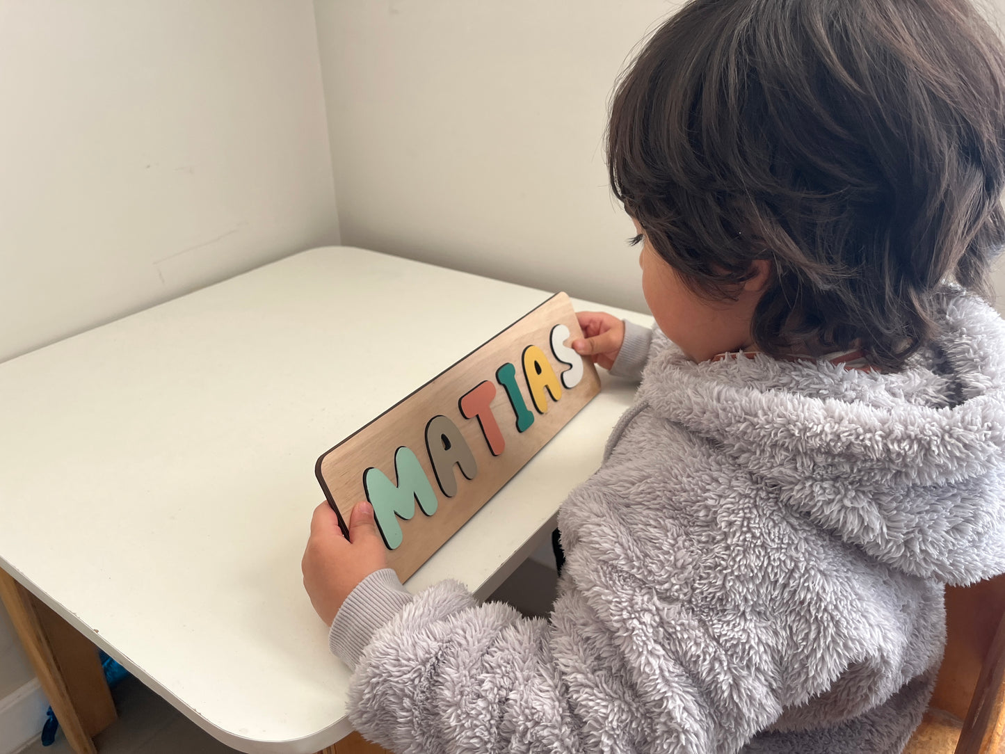 Puzzle de Madera con Nombre Personalizado para Niños – Juguete Educativo y Decorativo