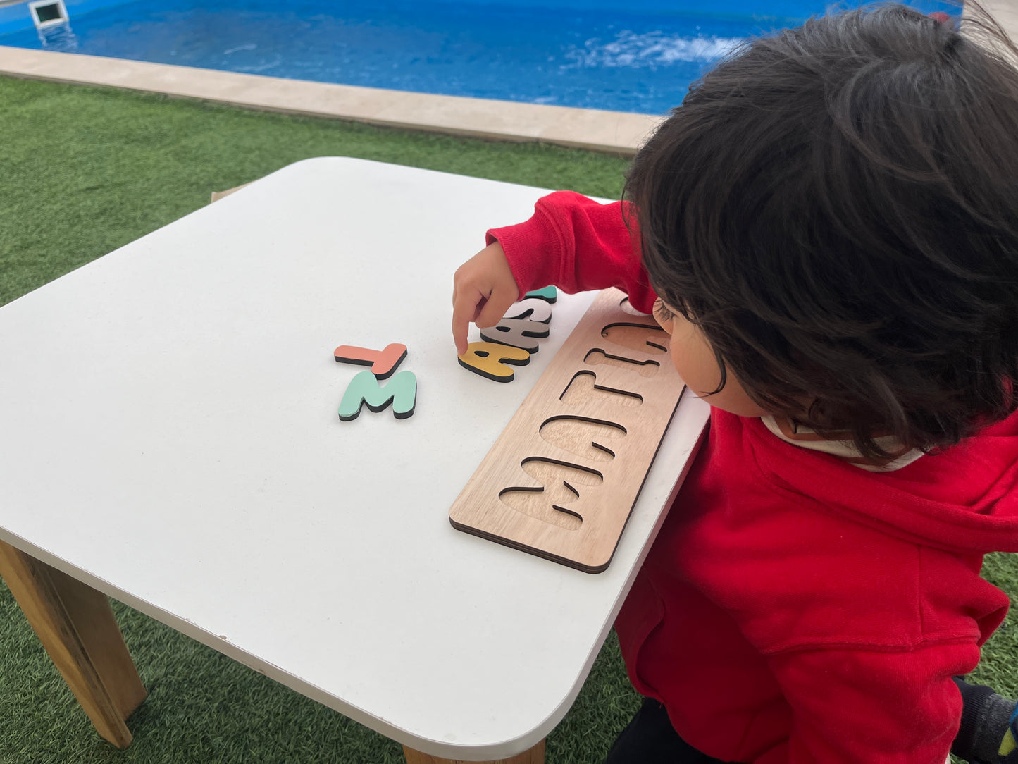 Puzzle de Madera con Nombre Personalizado para Niños – Juguete Educativo y Decorativo