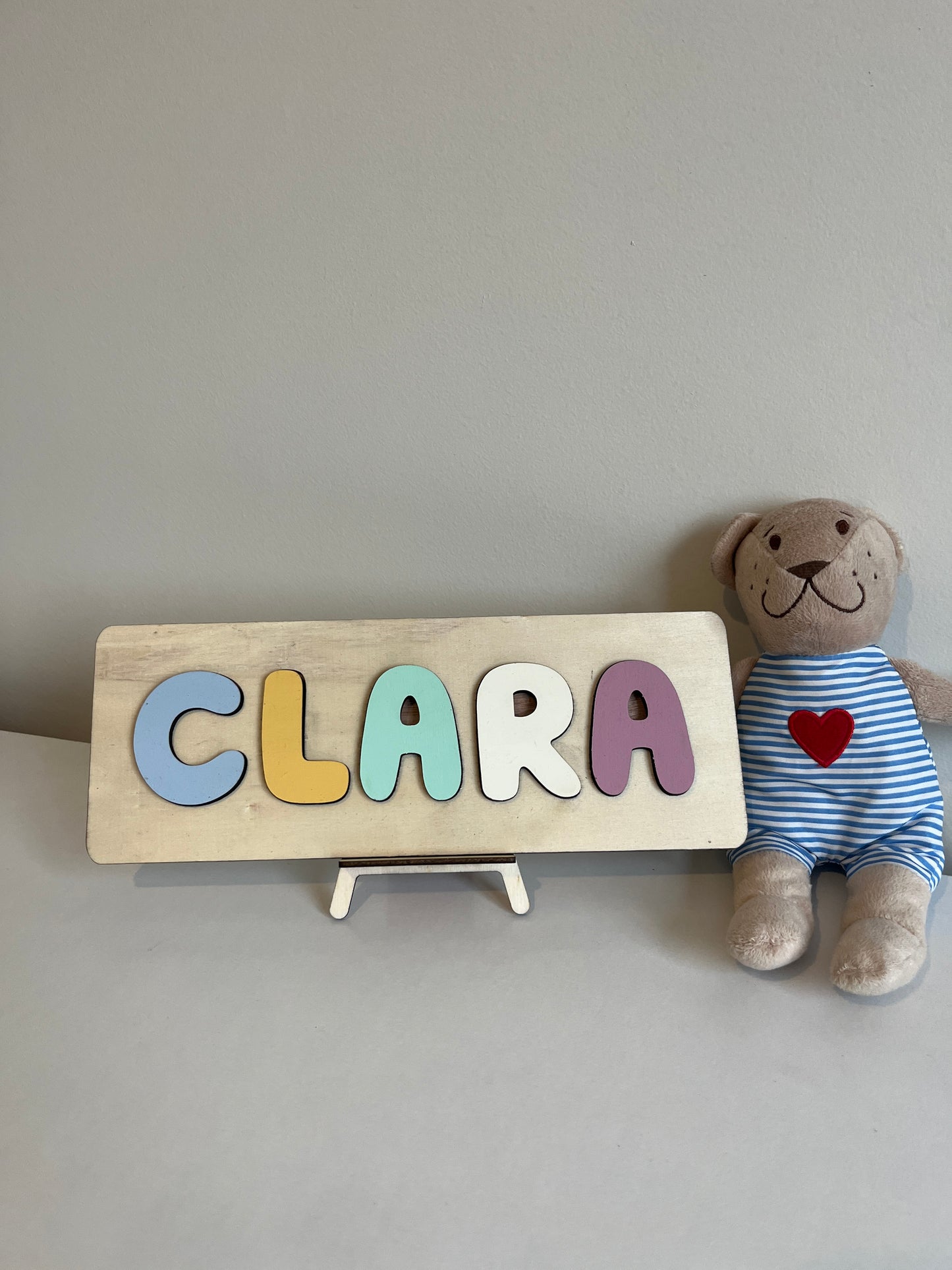 Puzzle de Madera con Nombre Personalizado para Niños – Juguete Educativo y Decorativo