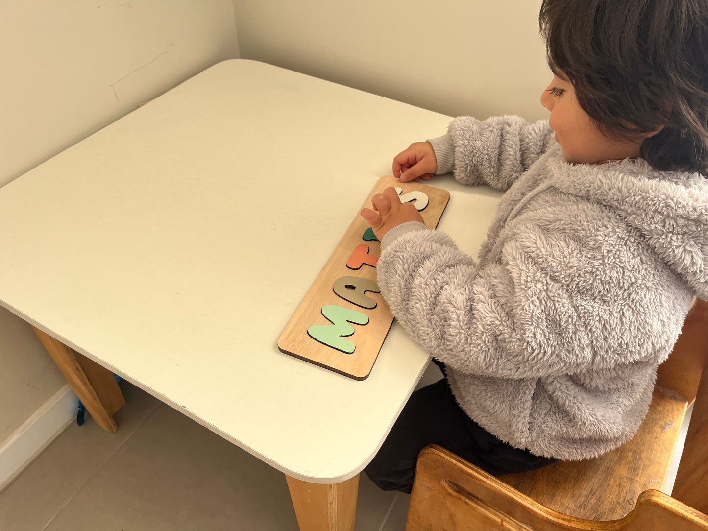 Puzzle de Madera con Nombre Personalizado para Niños – Juguete Educativo y Decorativo