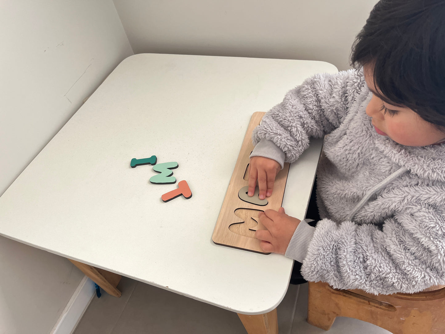 Puzzle de Madera con Nombre Personalizado para Niños – Juguete Educativo y Decorativo