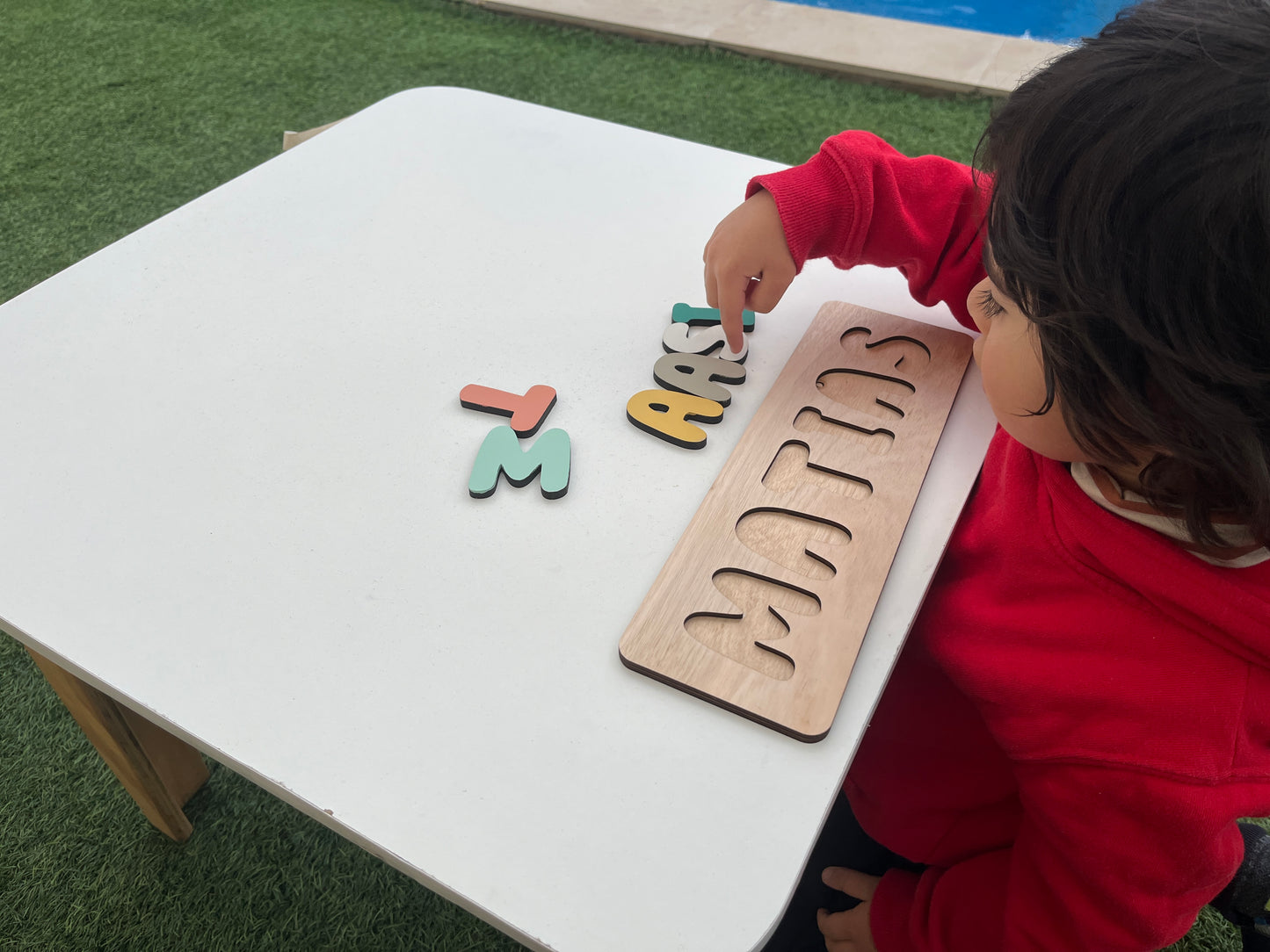 Puzzle de Madera con Nombre Personalizado para Niños – Juguete Educativo y Decorativo