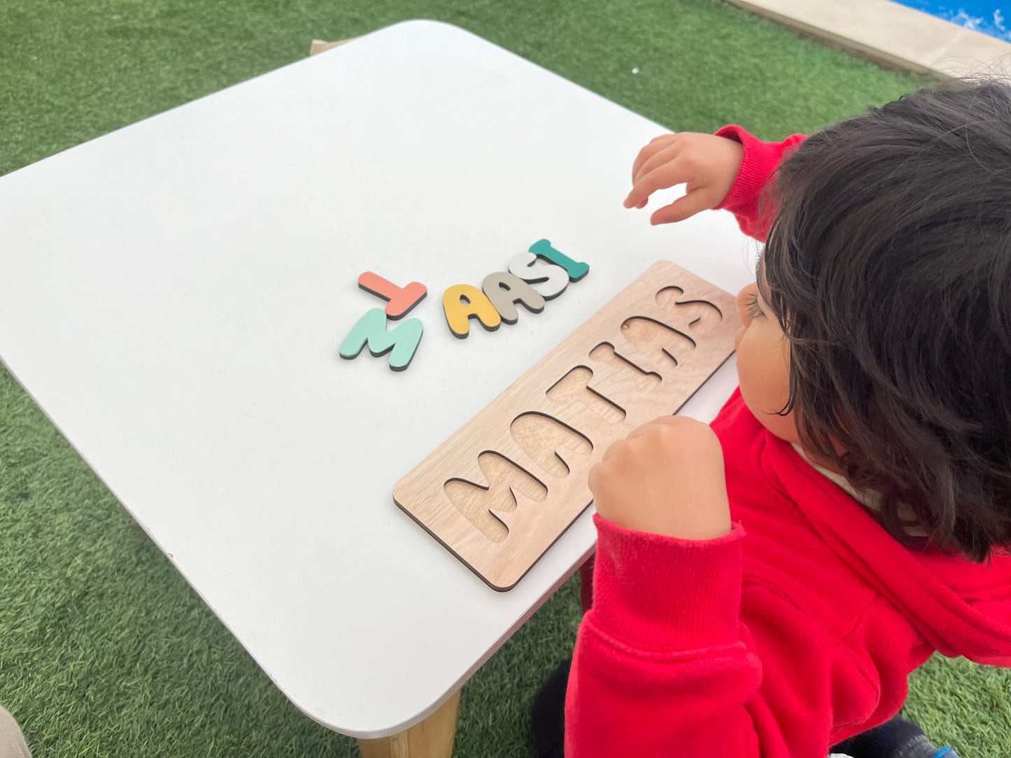 Puzzle de Madera con Nombre Personalizado para Niños – Juguete Educativo y Decorativo