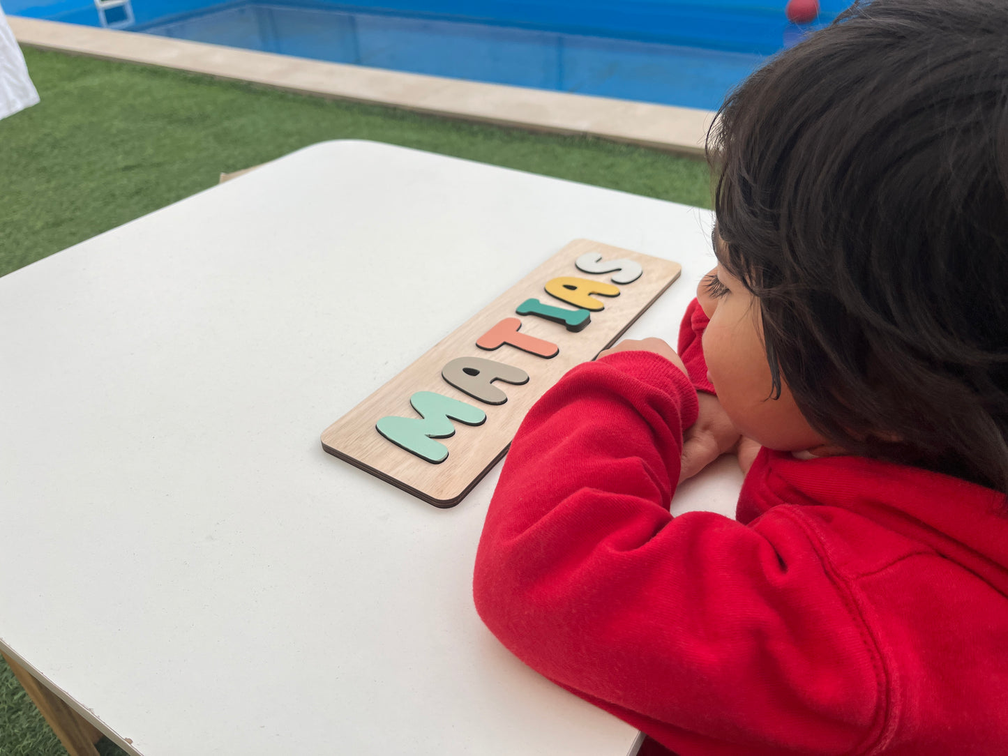 Puzzle de Madera con Nombre Personalizado para Niños – Juguete Educativo y Decorativo
